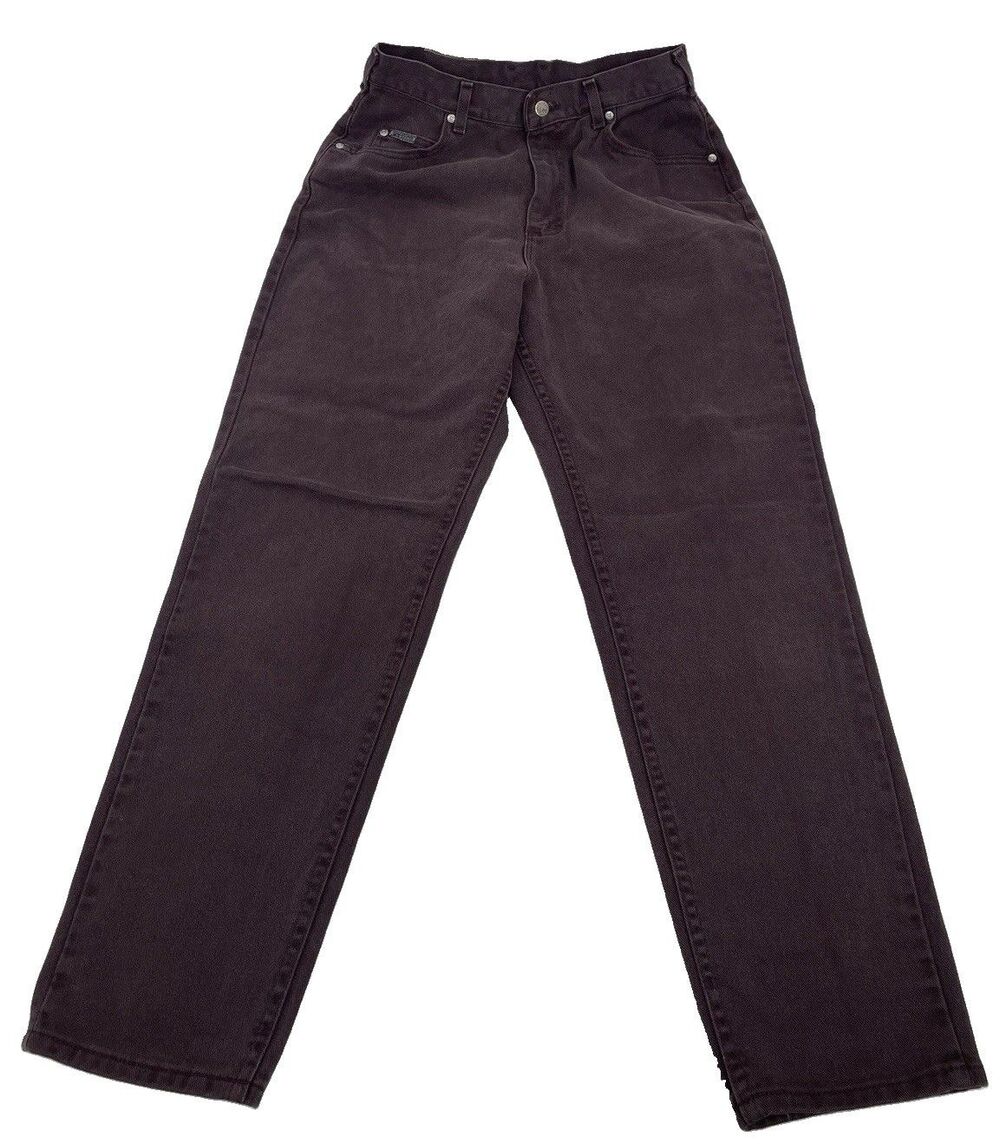 Lee Riveted Purple Jeans Womens 12 30x31 High Rise Straight Vintage USA Made